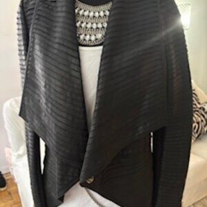 Marciano Shayna Drape Leather Jacket